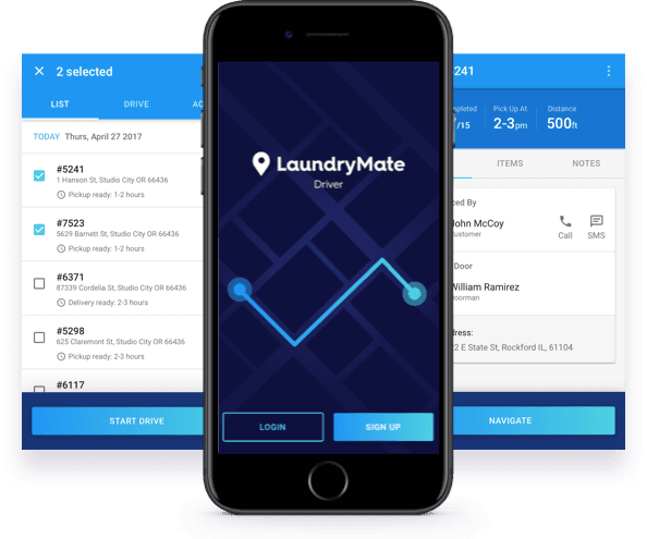 LaundryMate driver app