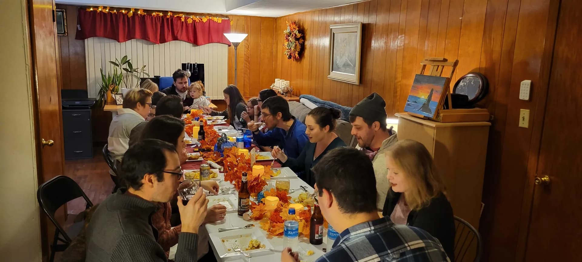 The extended family around the Thanksgiving table, 2021