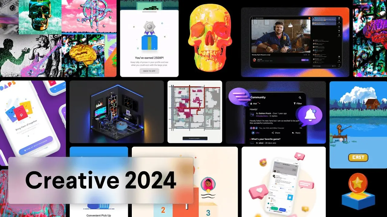 Creative 2024 — a reel of Audentio design and product work