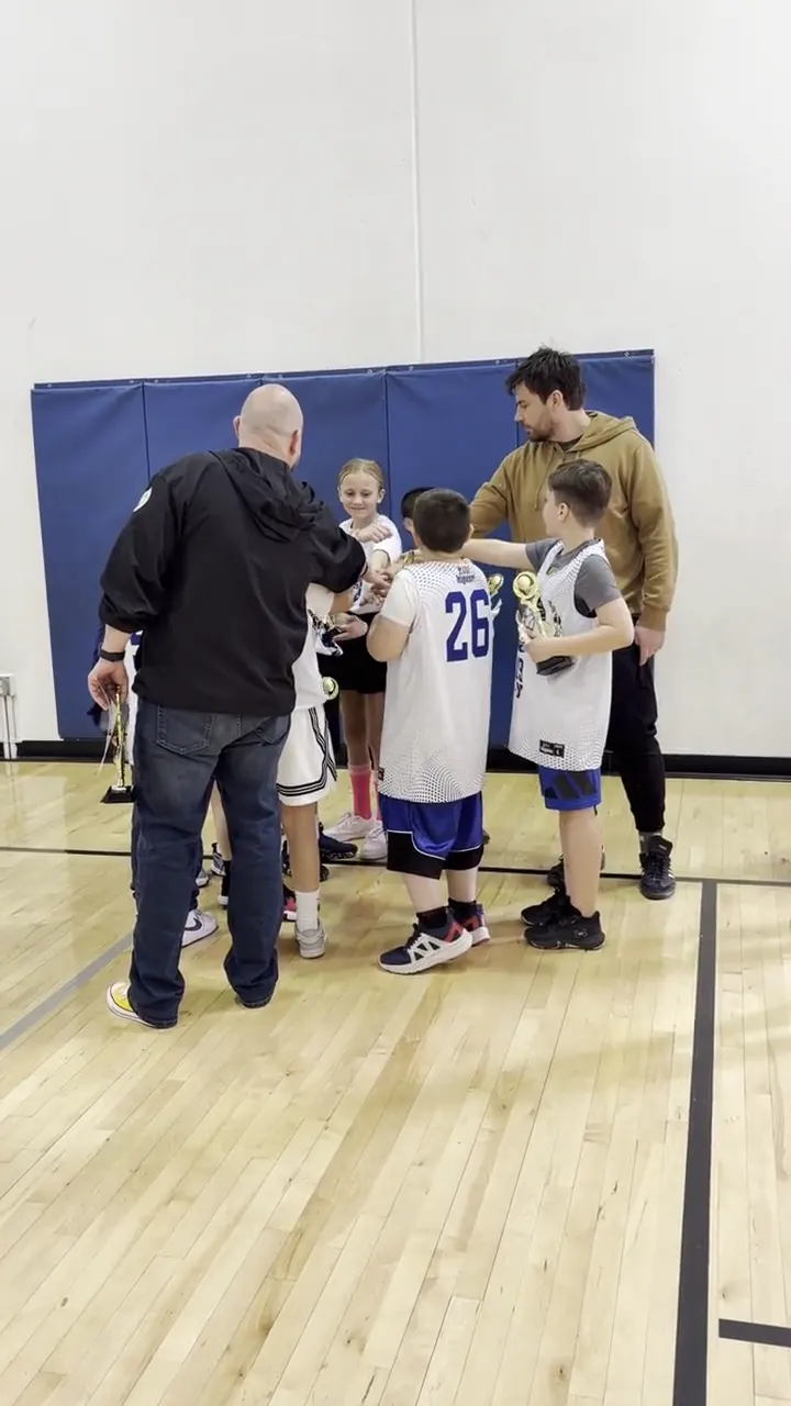 Trophy presentation, YMCA basketball 2026