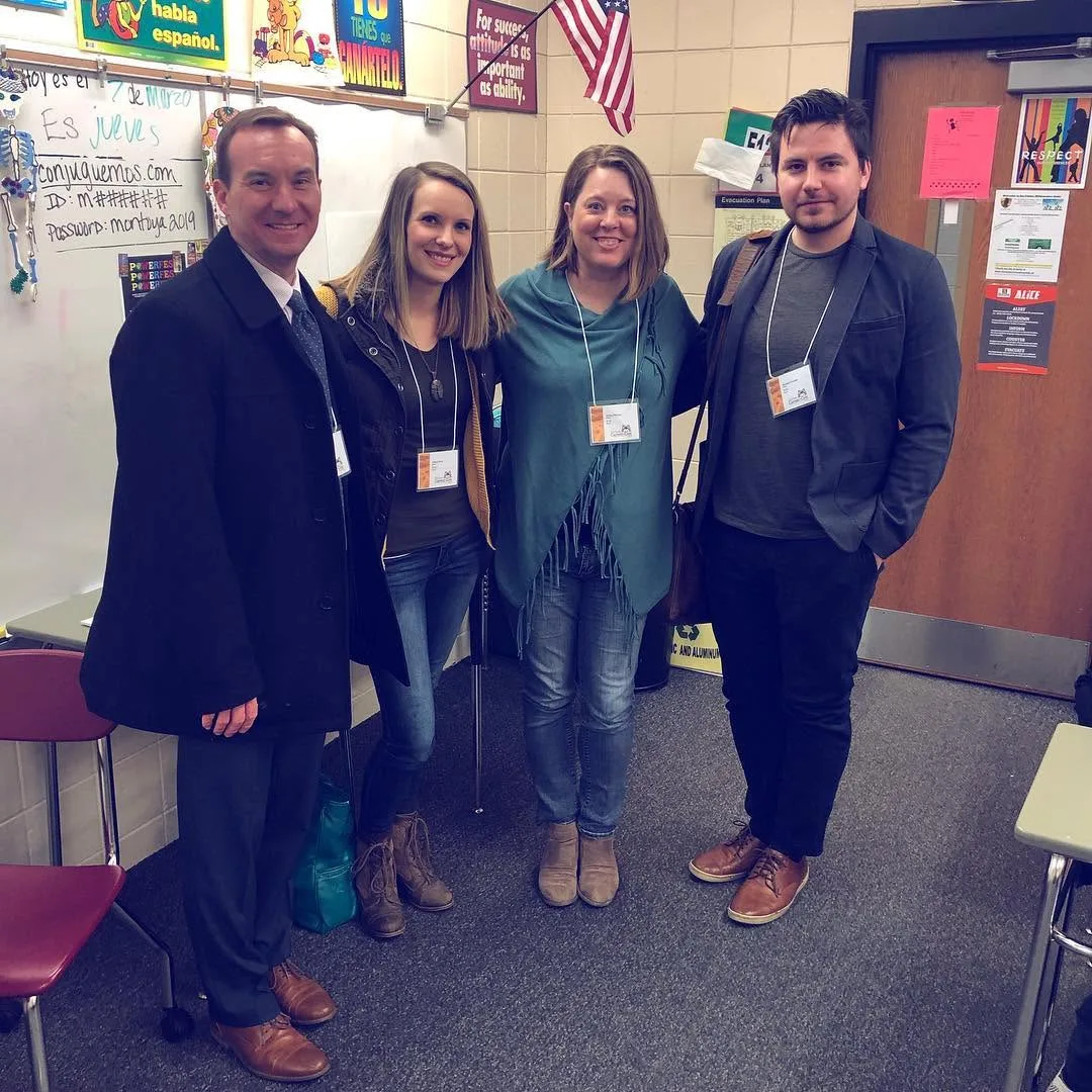 At a school career event, 2019